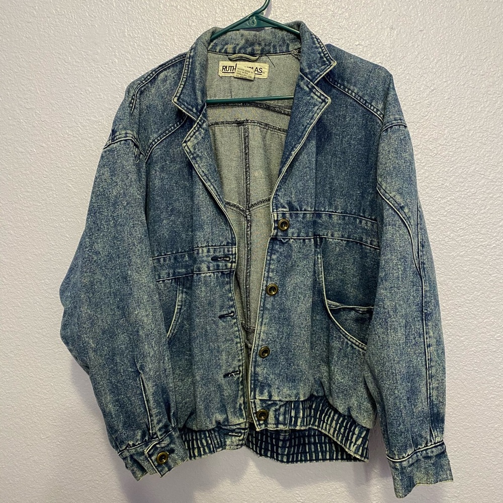 Vintage Oversized Acid Wash Jean Jacket